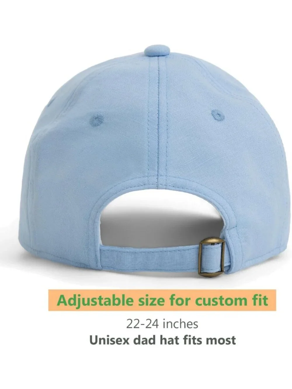 Summer Linen Cotton Baseball Cap - Ultra-Ventilated Adjustable Dad Hat for All
